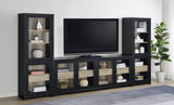 Tampa Furniture Outlet - Coaster - Denison 3-piece Entertainment Center 79-inch TV Stand Black - 720223-SET