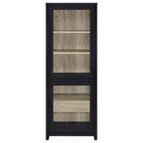 Denison 3-piece Entertainment Center 79-inch TV Stand Black