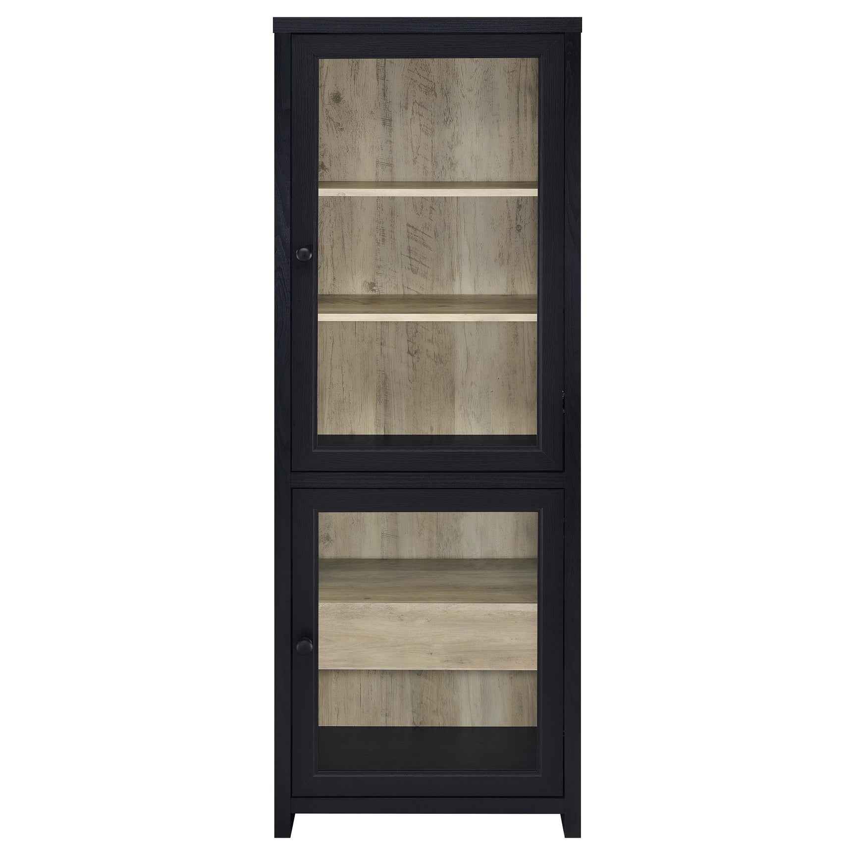 Denison 3-piece Entertainment Center 79-inch TV Stand Black