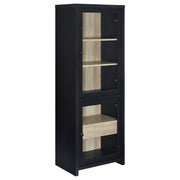 Tampa Furniture Outlet - Coaster - Denison 67-inch 2-door Media Tower Storage Cabinet Black - 720224