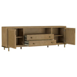 Arini Rattan Cane 2-door TV Stand Media Console Sand Wash - Tampa Furniture Outlet