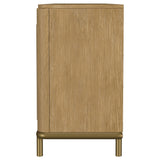 Arini Rattan Cane 2-door TV Stand Media Console Sand Wash - Tampa Furniture Outlet
