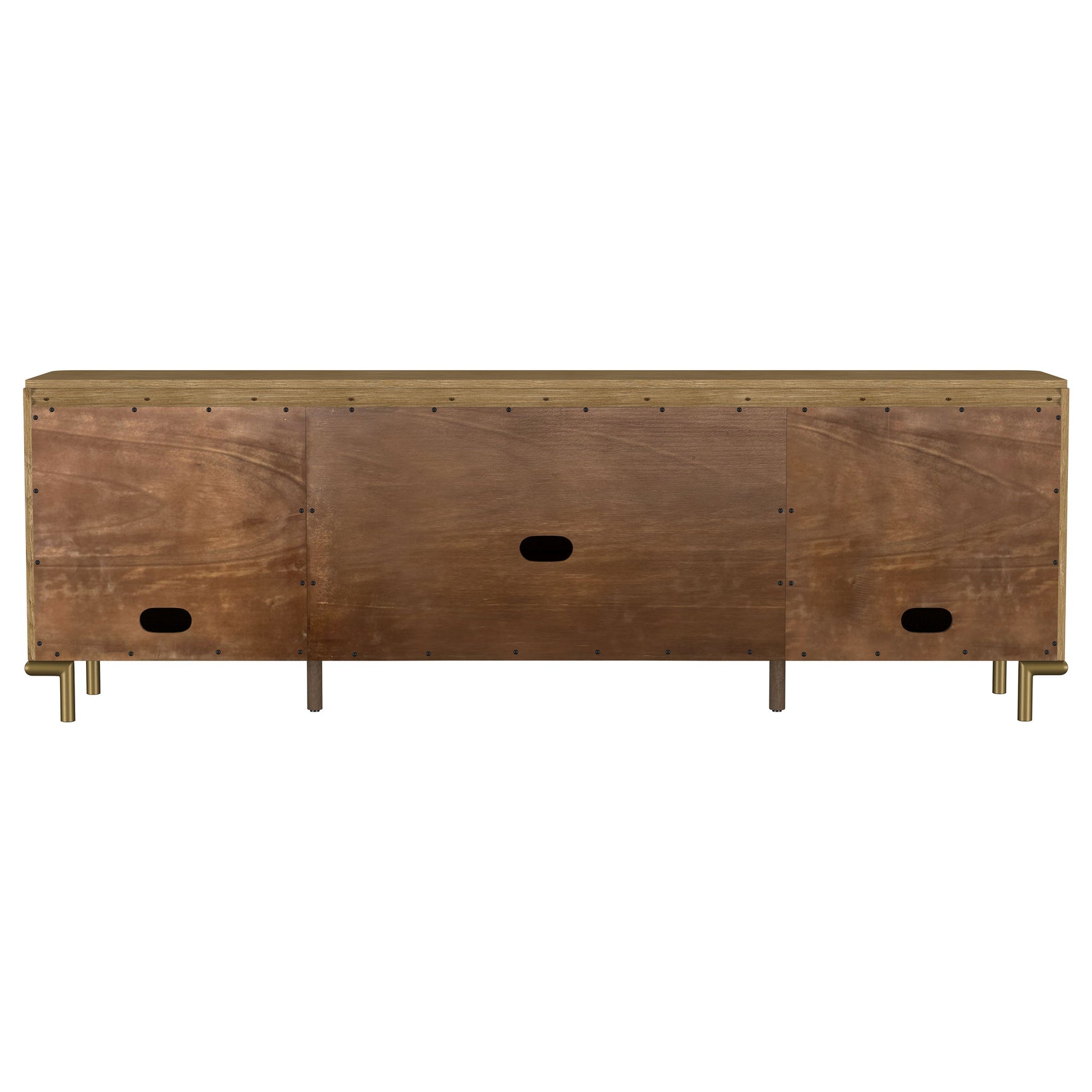 Arini Rattan Cane 2-door TV Stand Media Console Sand Wash - Tampa Furniture Outlet
