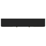 Arini Rattan Cane 2-door TV Stand Media Console Black - Tampa Furniture Outlet