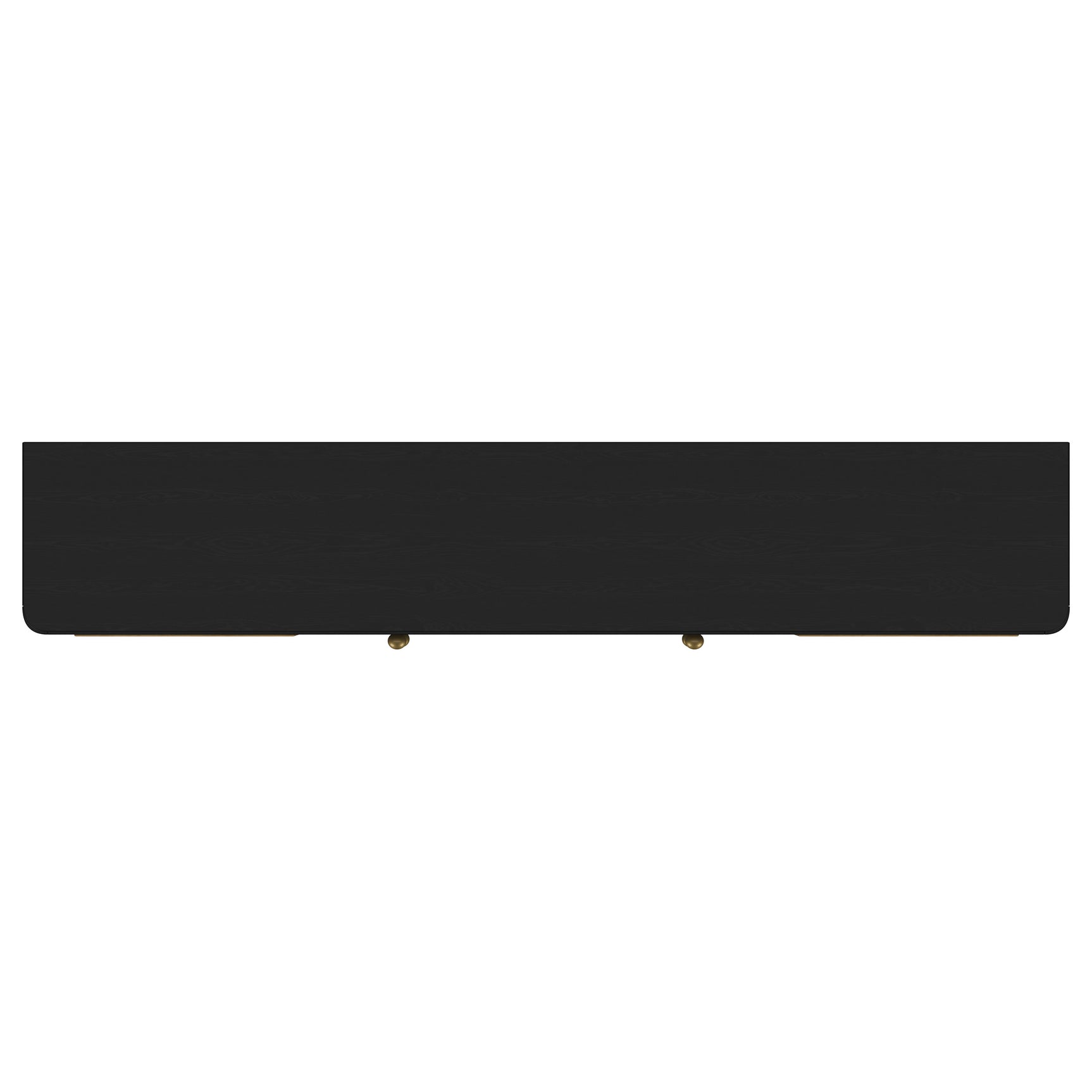 Arini Rattan Cane 2-door TV Stand Media Console Black - Tampa Furniture Outlet