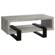Tampa Furniture Outlet - Coaster - Dinard Engineered Wood Cocktail Coffee Table Grey Driftwood - 720878