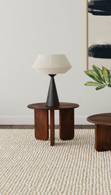Dale Round Solid Mango Wood Side End Table Brown - Tampa Furniture Outlet