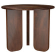 Tampa Furniture Outlet - Coaster - Dale Round Solid Mango Wood Side End Table Brown - 721997