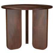 Tampa Furniture Outlet - Coaster - Dale Round Solid Mango Wood Side End Table Brown - 721997