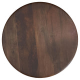 Dale Round Solid Mango Wood Side End Table Brown - Tampa Furniture Outlet