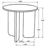 Dale Round Solid Mango Wood Side End Table Brown - Tampa Furniture Outlet
