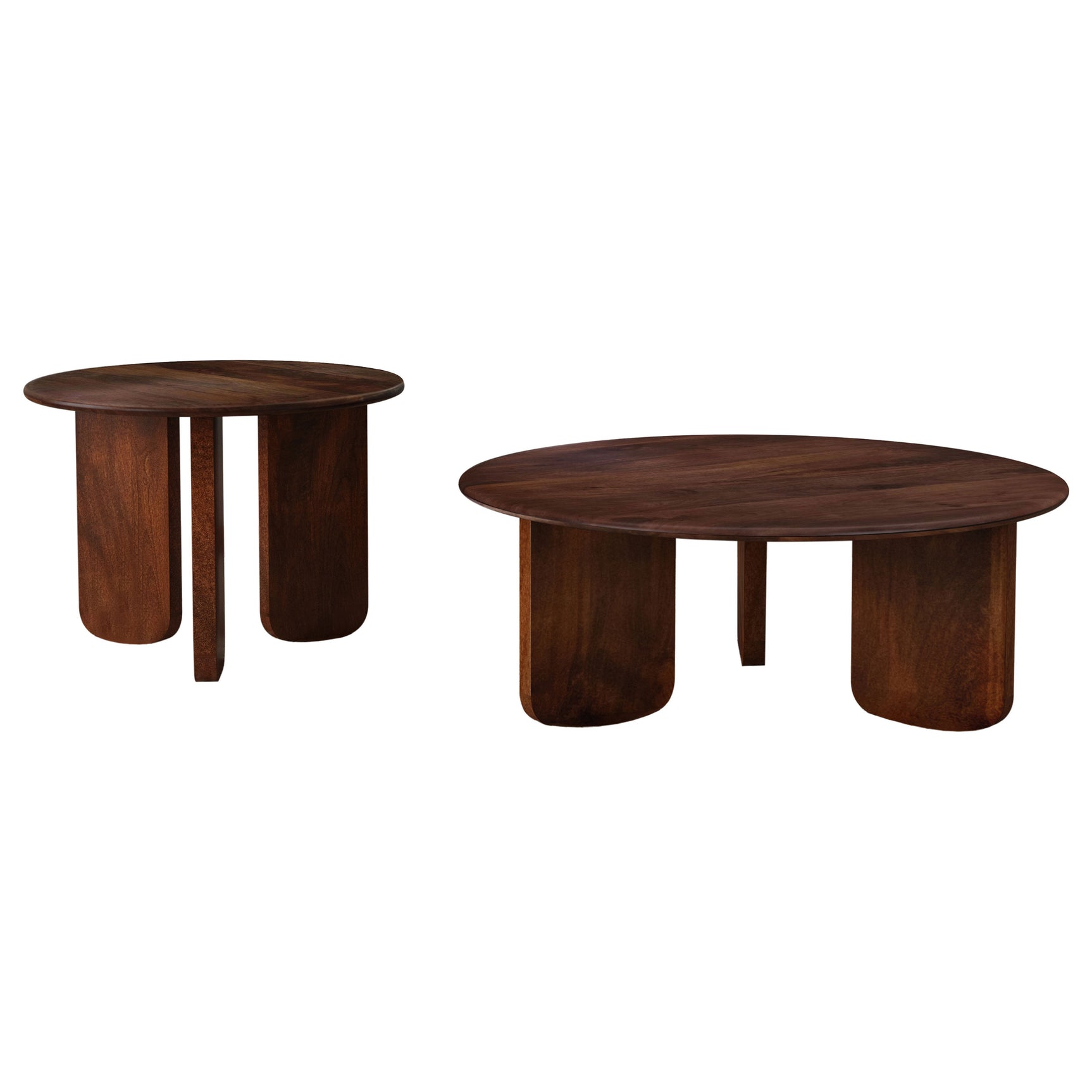 Dale 2-piece Solid Wood Coffee and End Table Set Brown - Tampa Furniture Outlet