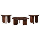 Dale 3-piece Solid Wood Coffee and End Table Set Brown - Tampa Furniture Outlet