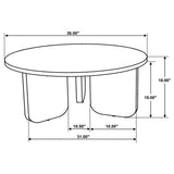 Dale Round Solid Mango Wood Coffee Table Brown - Tampa Furniture Outlet