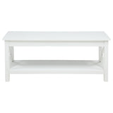 Skyview 2-piece Rectangular Lift Top Coffee Table Set White