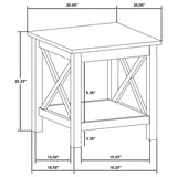 Skyview 2-piece Rectangular Lift Top Coffee Table Set White