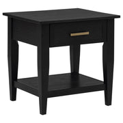 Tampa Furniture Outlet - Coaster - Lindenton 1-drawer Wood Occasional Side End Table Black - 722727