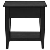 Lindenton 1-drawer Wood Occasional Side End Table Black