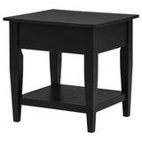 Lindenton 1-drawer Wood Occasional Side End Table Black