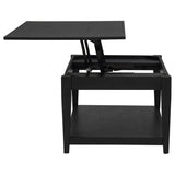 Lindenton 2-piece Wood Lift-Top Coffee and End Table Set Black