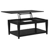 Tampa Furniture Outlet - Coaster - Lindenton Lift-Top Occasional Cocktail Coffee Table Black - 722728