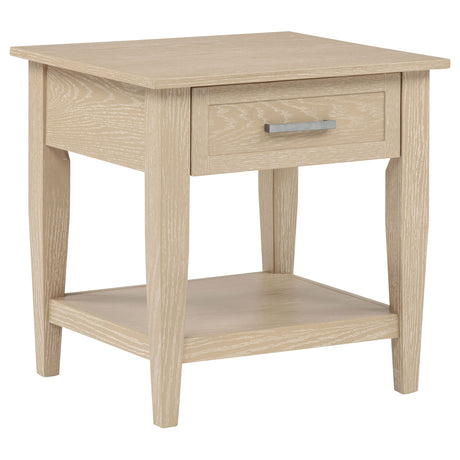 Tampa Furniture Outlet - Coaster - Lindenton 1-drawer Wood Occasional Side End Table Blonde - 722757