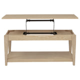 Lindenton 2-piece Wood Lift-Top Coffee and End Table Set Blonde
