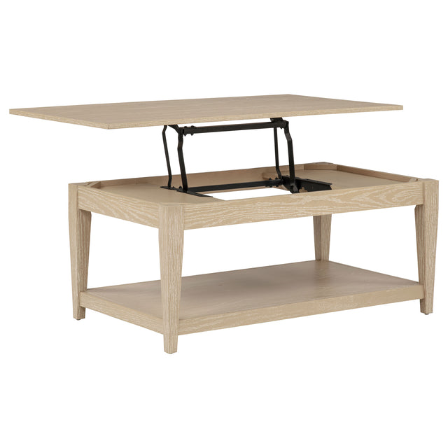 Tampa Furniture Outlet - Coaster - Lindenton Lift-Top Occasional Cocktail Coffee Table Blonde - 722758
