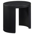 Tampa Furniture Outlet - Coaster - Sweeney 24-inch Round Wood Occasional Side End Table Black - 722827
