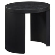 Tampa Furniture Outlet - Coaster - Sweeney 24-inch Round Wood Occasional Side End Table Black - 722827
