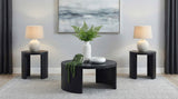 Tampa Furniture Outlet - Coaster - Sweeney 3-piece Coffee and End Occasional Table Set Black - 722828-S3