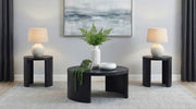 Tampa Furniture Outlet - Coaster - Sweeney 3-piece Coffee and End Occasional Table Set Black - 722828-S3