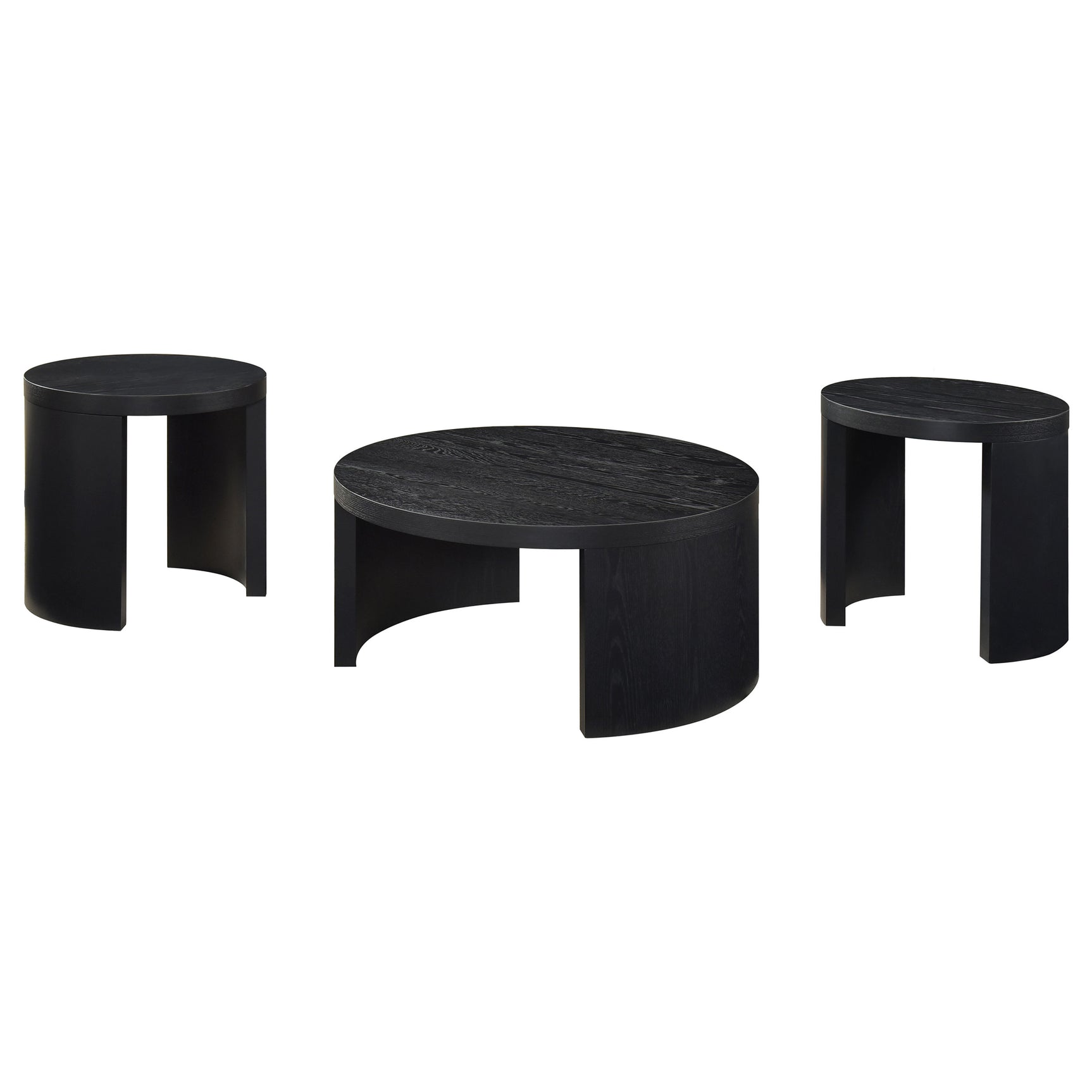 Sweeney 3-piece Coffee and End Occasional Table Set Black