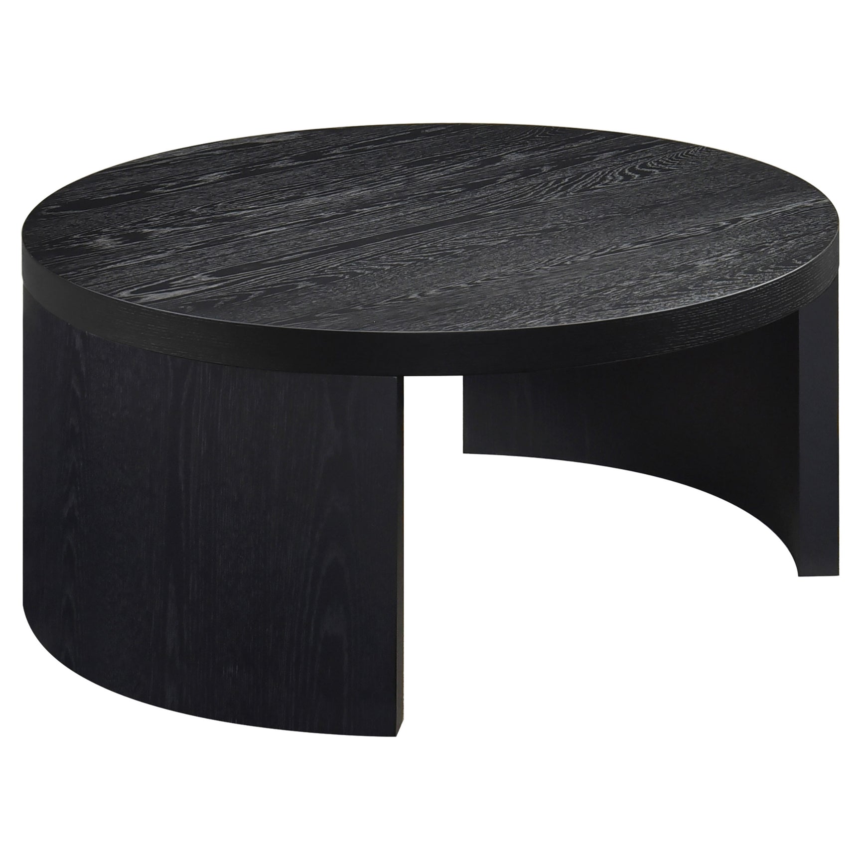 Tampa Furniture Outlet - Coaster - Sweeney 39-inch Round Wood Occasional Cocktail Coffee Table Black - 722828