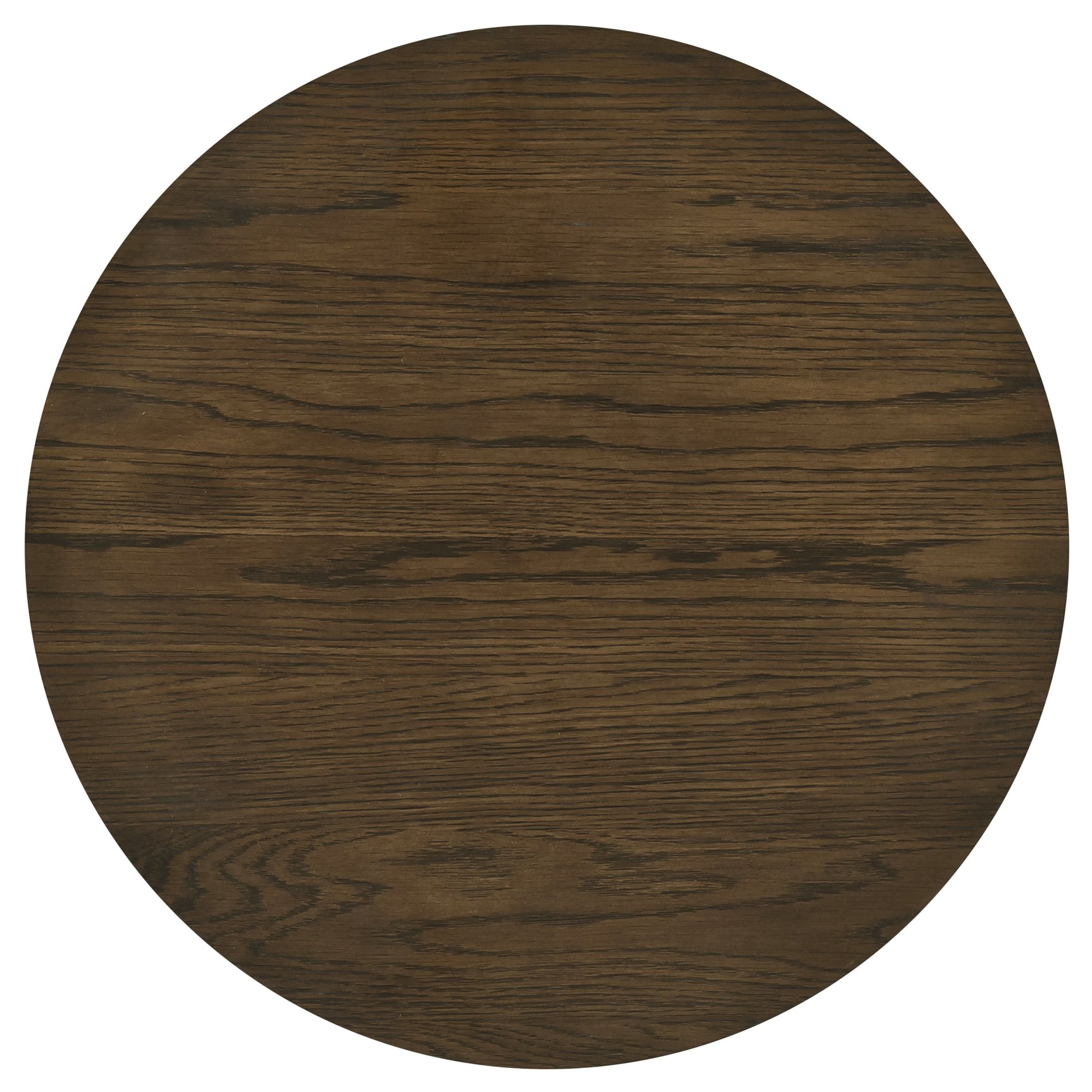 Sweeney 24-inch Round Wood Occasional Side End Table Dark Walnut