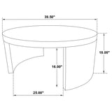 Sweeney 2-piece Coffee and End Occasional Table Set Dark Walnut