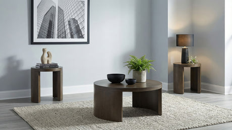 Tampa Furniture Outlet - Coaster - Sweeney 3-piece Coffee and End Occasional Table Set Dark Walnut - 722838-S3