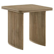 Tampa Furniture Outlet - Coaster - Adina Square Wood Side End Table Distressed Light Brown - 722857