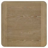 Adina Square Wood Side End Table Distressed Light Brown