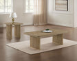 Tampa Furniture Outlet - Coaster - Adina 2-piece Wood Coffee Table Set Distressed Light Brown - 722858-S2