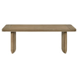 Adina 3-piece Wood Coffee Table Set Distressed Light Brown