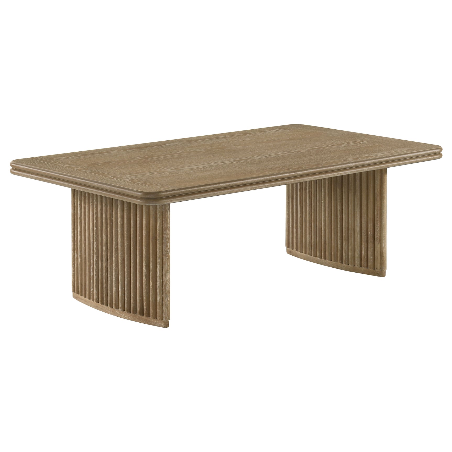 Tampa Furniture Outlet - Coaster - Adina Rectangular Wood Coffee Table Distressed Light Brown - 722858