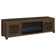 Tampa Furniture Outlet - Coaster - Havering 71-inch TV Stand Fireplace Media Console Dark Pine - 722873