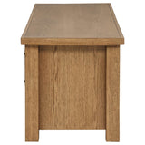 Beasley 2-Door 71-Inch Wood TV Stand Media Console Golden Oak