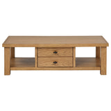 Beasley 2-Piece Wood Coffee Table Set Golden Oak