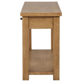 Beasley 2-Drawer Wood Console Table Golden Oak