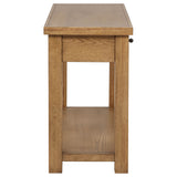 Beasley 2-Drawer Wood Console Table Golden Oak