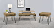 Tampa Furniture Outlet - Coaster - Fanning 3-piece Lift Top Coffee and End Table Set Golden Oak - 723368-S3