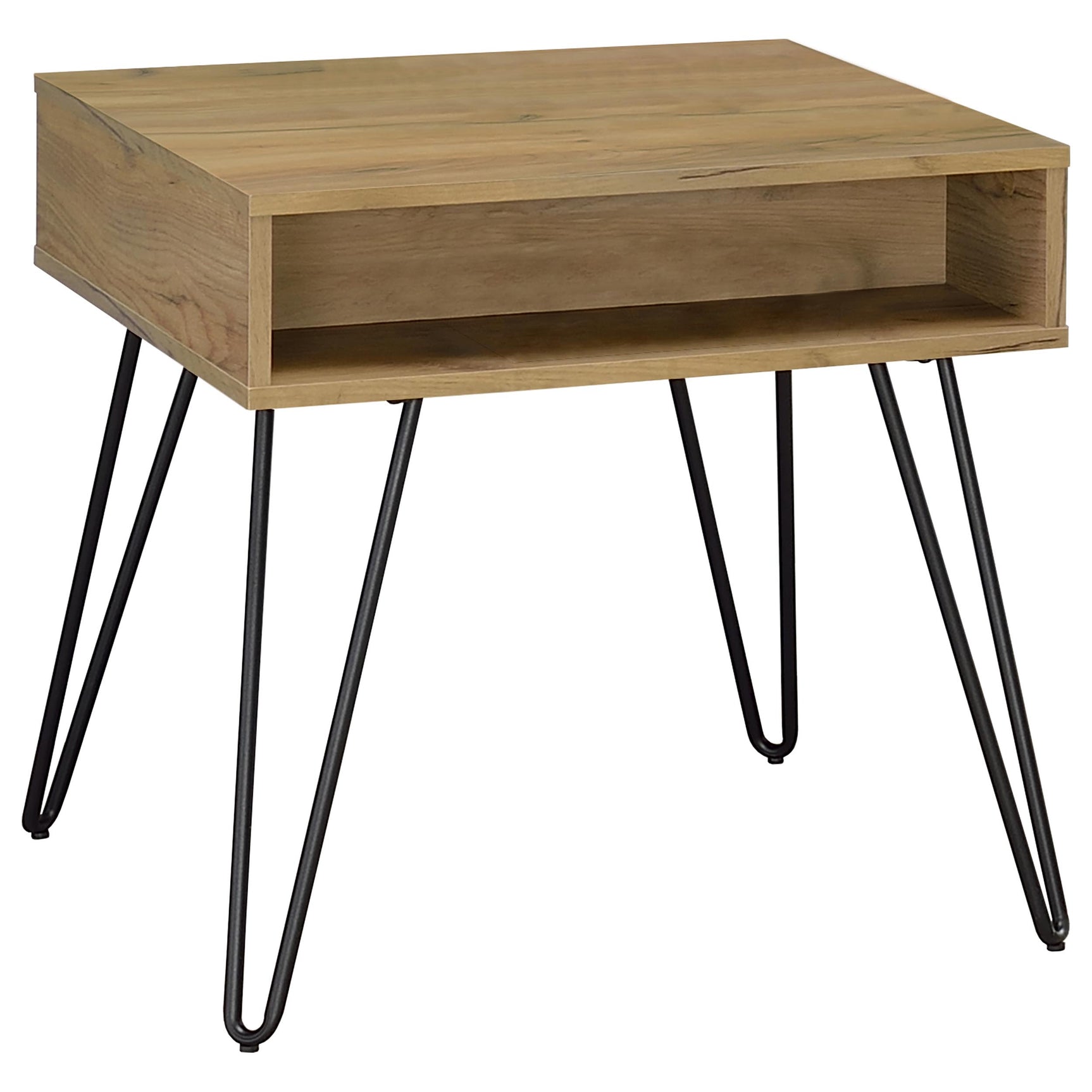 Fanning 3-piece Lift Top Coffee and End Table Set Golden Oak - Tampa Furniture Outlet