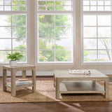 Tampa Furniture Outlet - Coaster - Solano 2-piece Square Coffee Table Set Weathered Mango - 723488-S2
